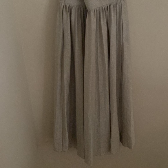 Anthropologie Elevenses Silver Metallic Luna Pleated Dress size 6 dressy - Picture 10 of 14